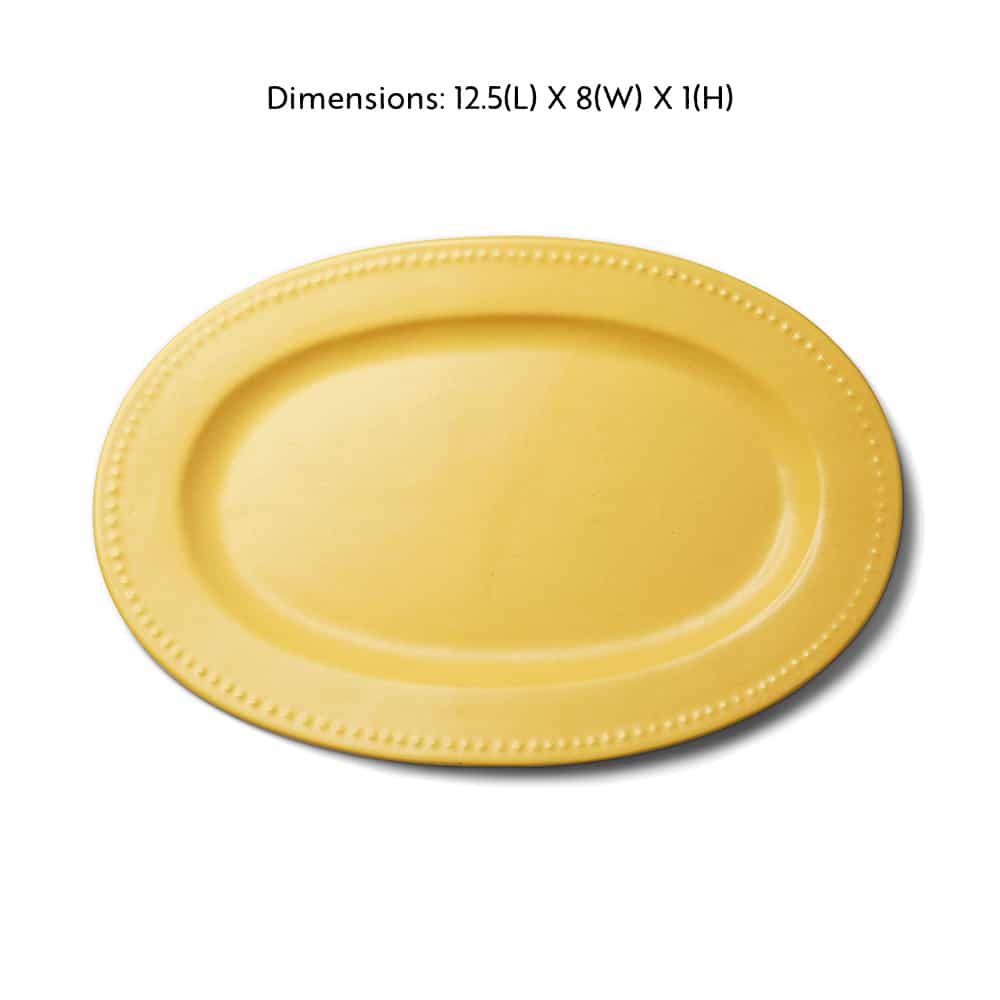 Oval Ceramic Platter – Sunflower Collection
