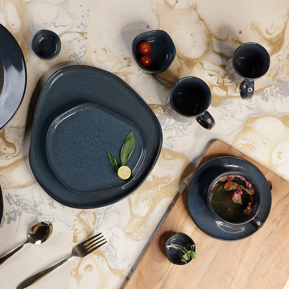 Dinner Plate 11 inch, Night Blue - Warp (Set of 4)