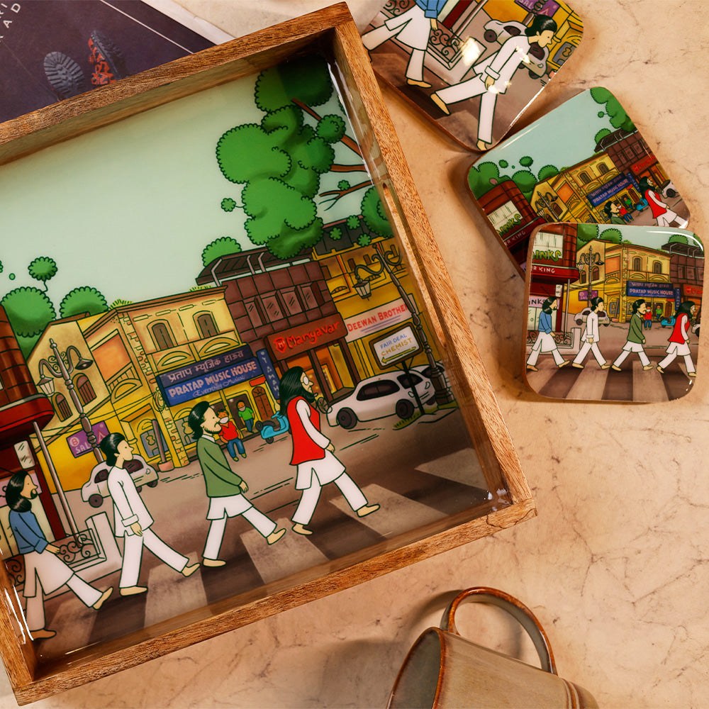 Square Coasters - Echoes of Dehradun - Ashley Hall