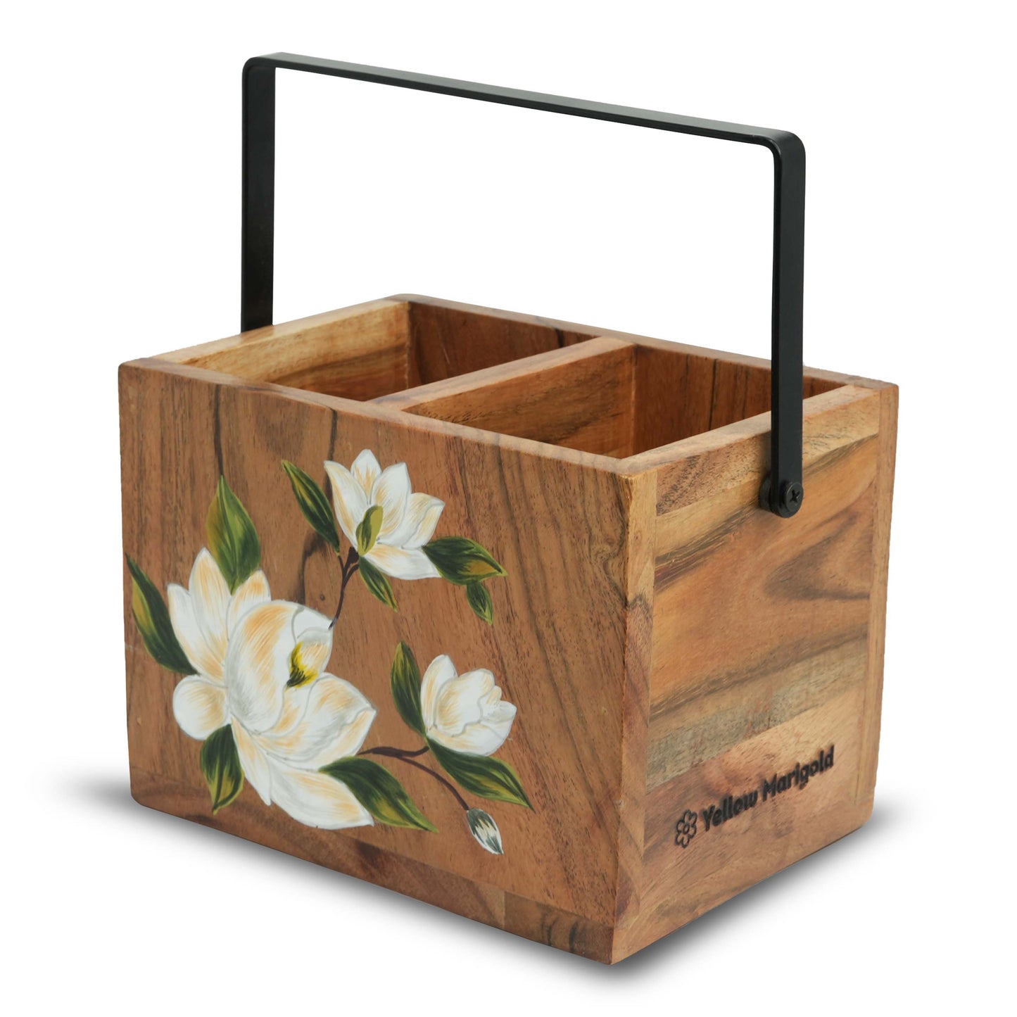Handpainted Caddy - Sweet Magnolias