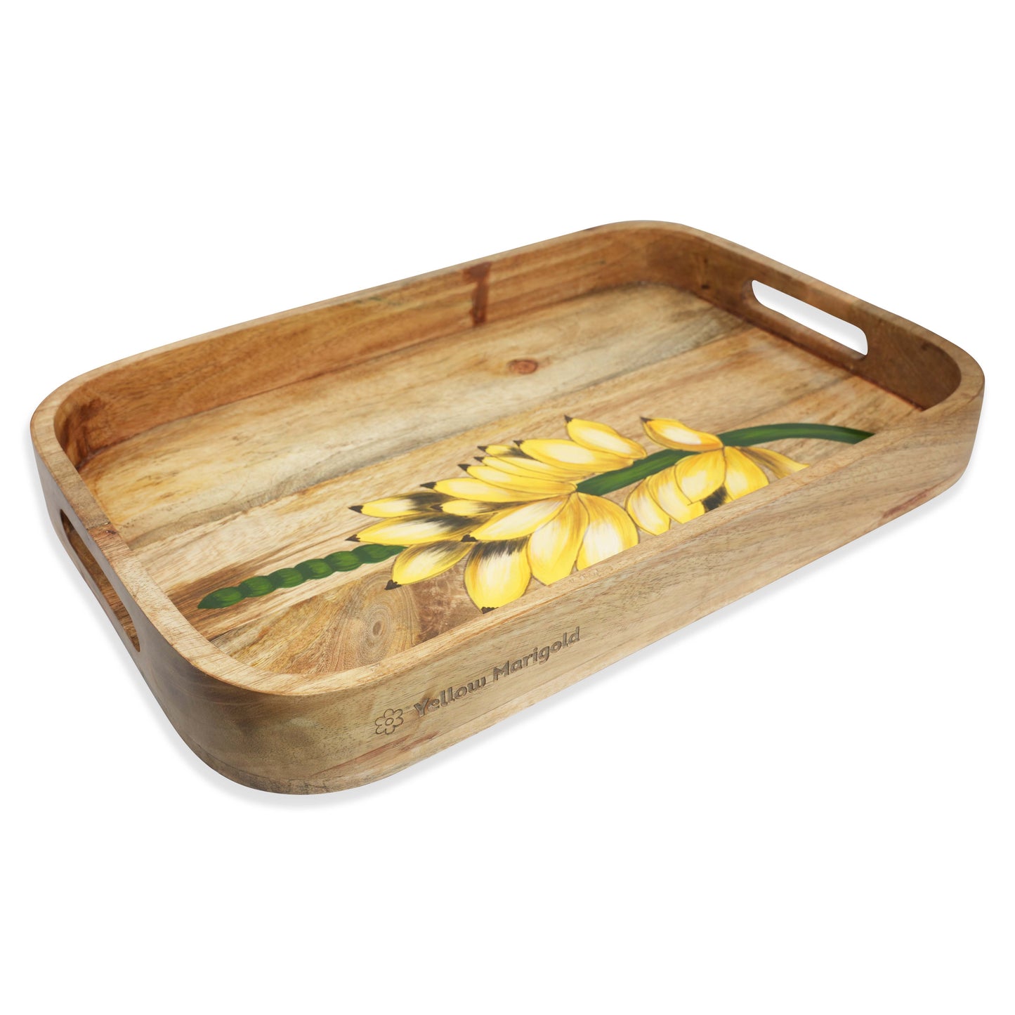 Handpainted Rectangular Tray - Banana Bunch