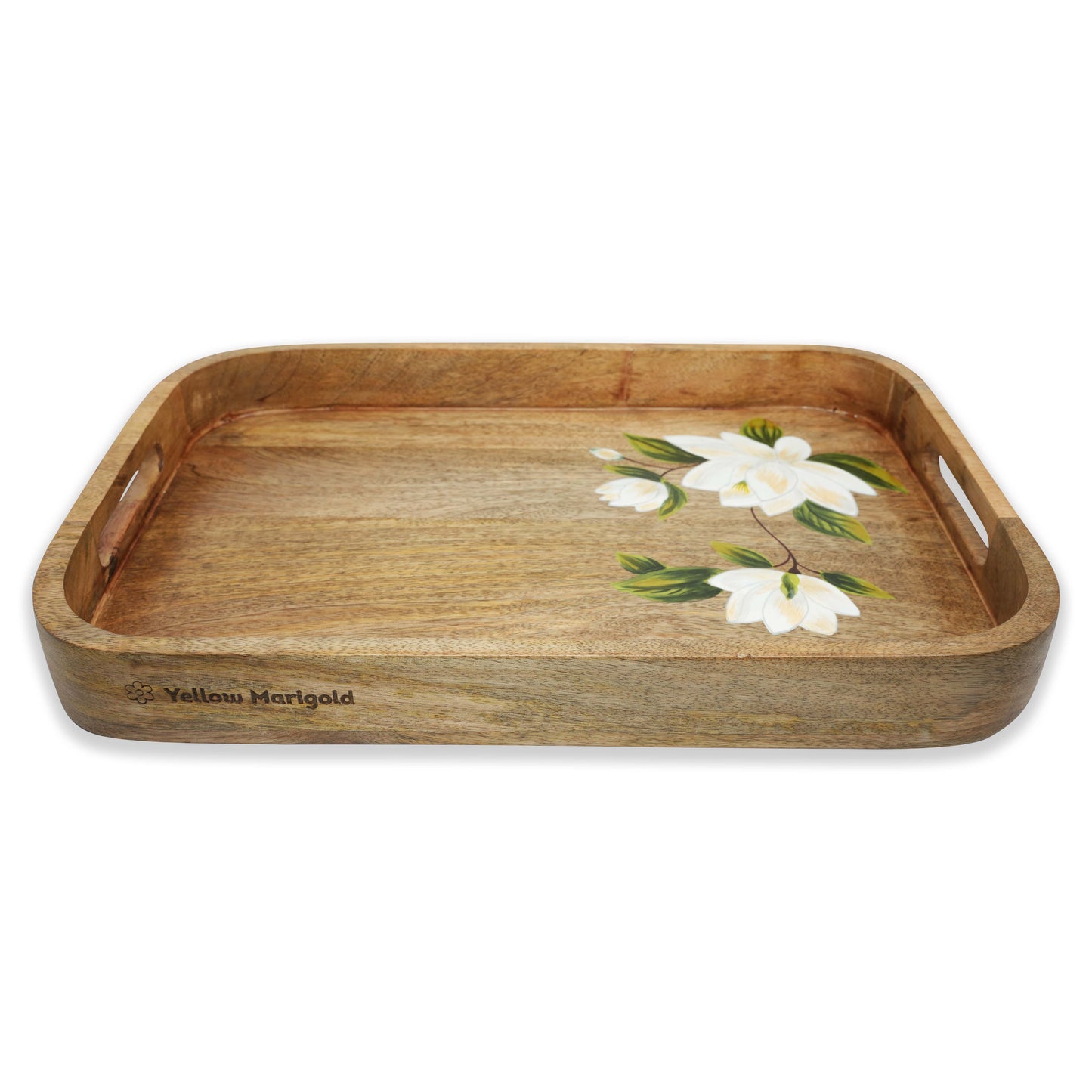 Handpainted Rectangular Tray - Sweet Magnolias