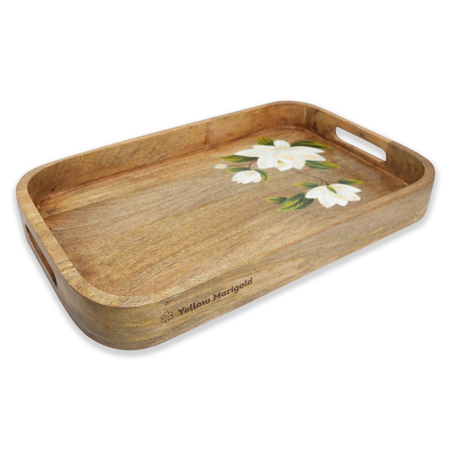 Handpainted Rectangular Tray - Sweet Magnolias