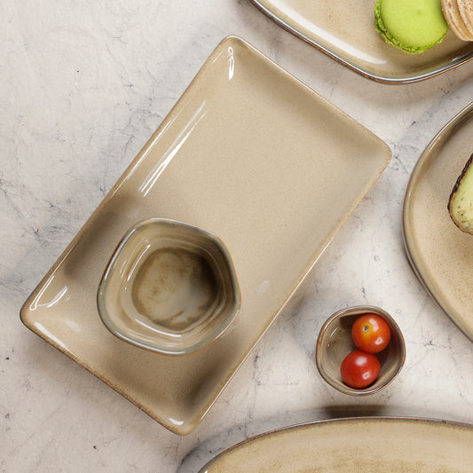 Sweet Bowl/ Katori, Moon White - Warp (Set of 4)