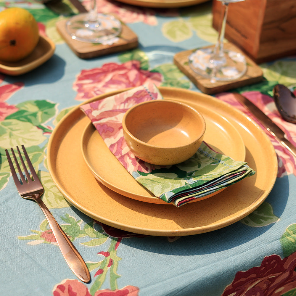 Table Napkins - Austin Rose Aqua (Set of 6)