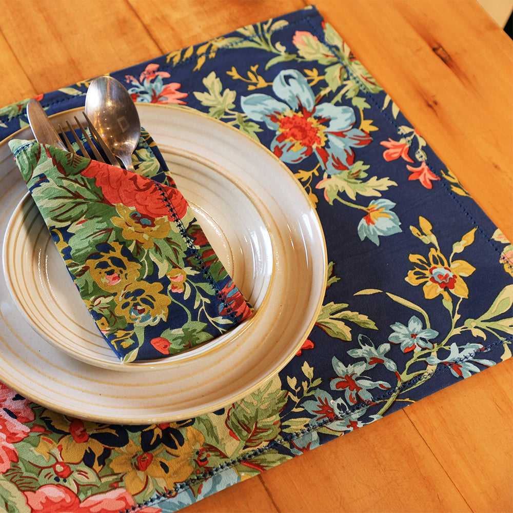 Placemats (Set of 6) - Eternal Rose Navy