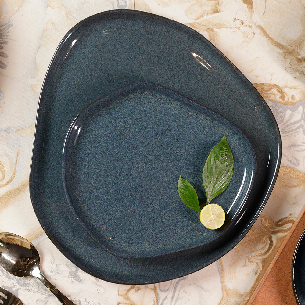 Quarter Plate 8 inch, Night Blue - Warp (Set of 4)