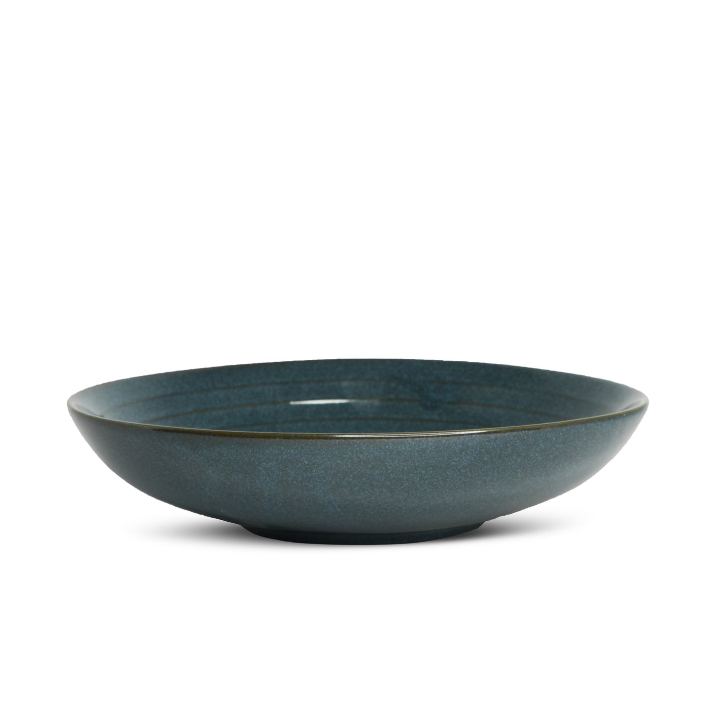 Yellow Marigold Ramen Bowl – Night Blue Warp, handmade with precision and traditional ceramic artistry.
