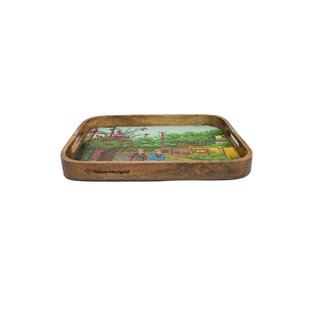Rectangle Tray - Echoes of Dehradun - Rajpur Dreams