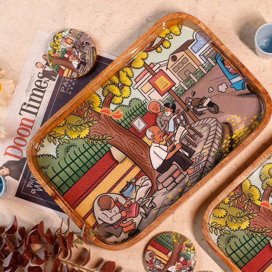 Rectangle Tray - Echoes of Dehradun - Kanak Chowk