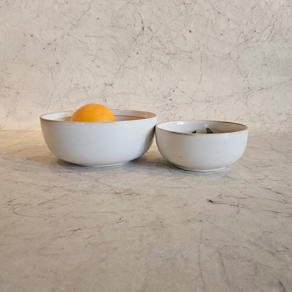 Serving Bowl 7 inch - Cotton White - Vintage Paris