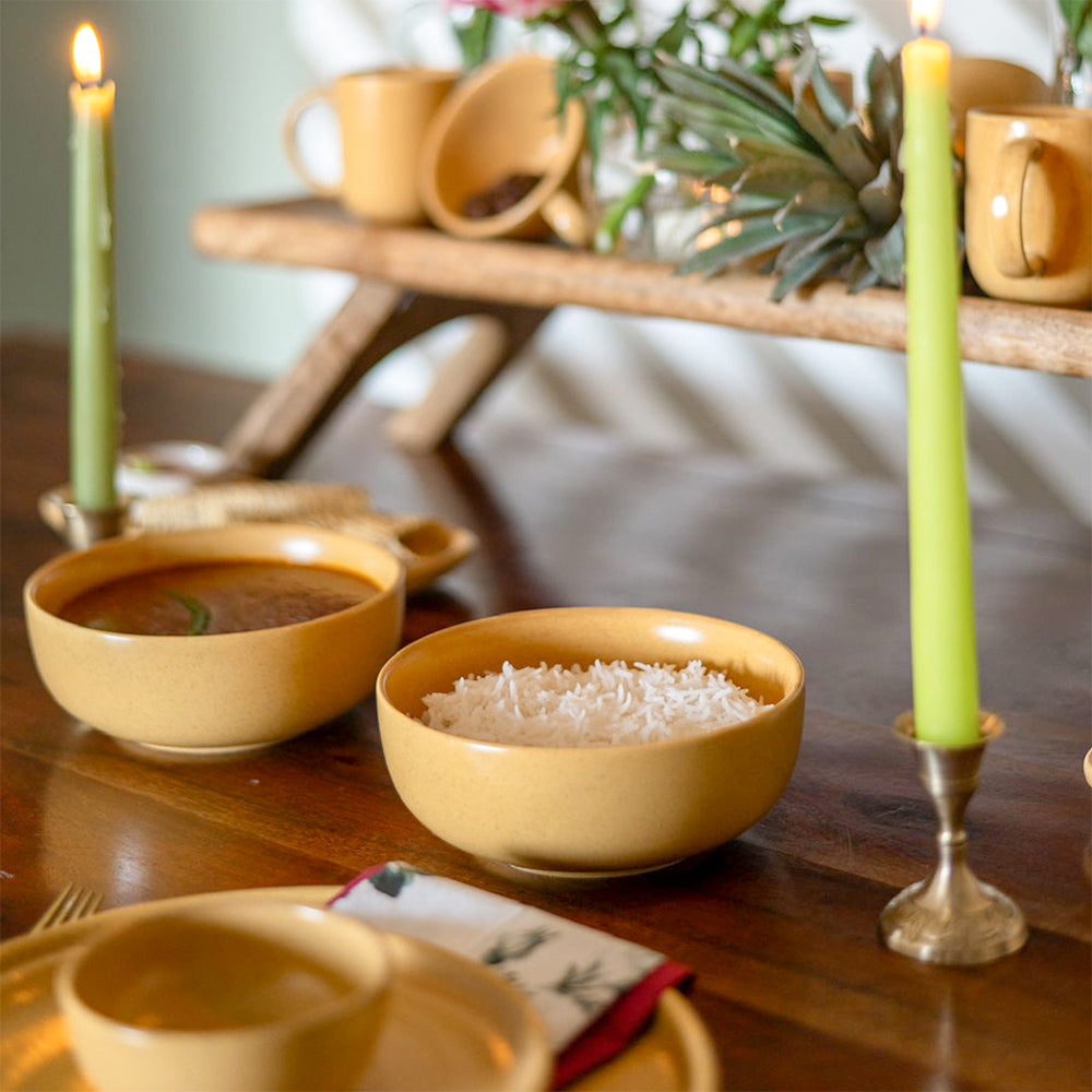 Serving Bowl 600 ML - Sand Yellow - Desert Sky (Set of 2)