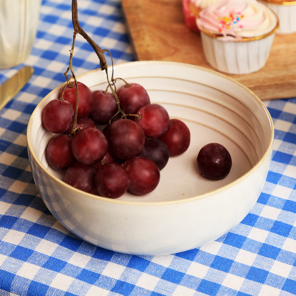 Serving Bowl 7 inch - Cotton White - Vintage Paris