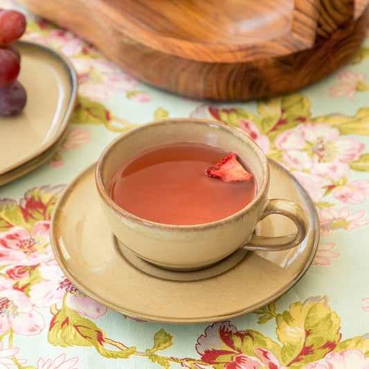 Barista Cup N Saucer - Moon White - 220 ML - Warp (Set of 4)