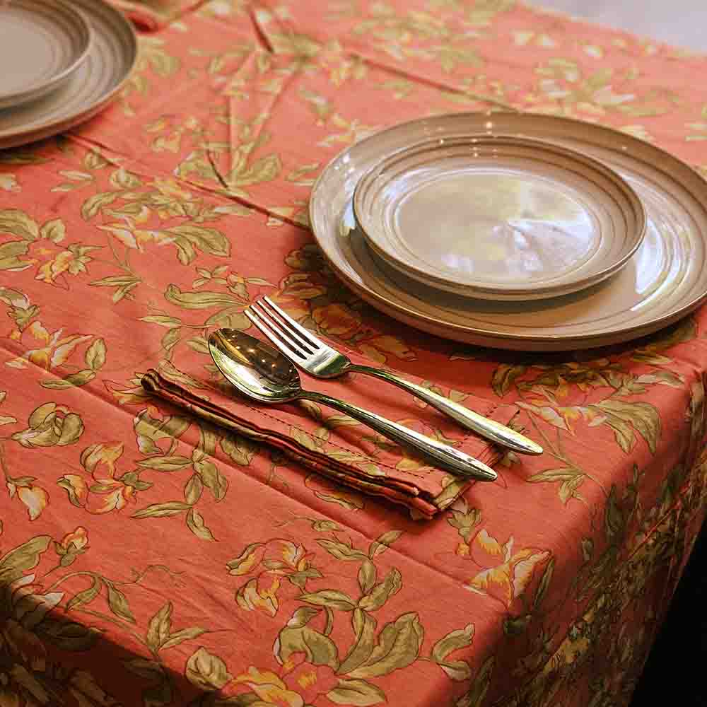 Sweet Pea - Coral - Table Napkins – Set of 6