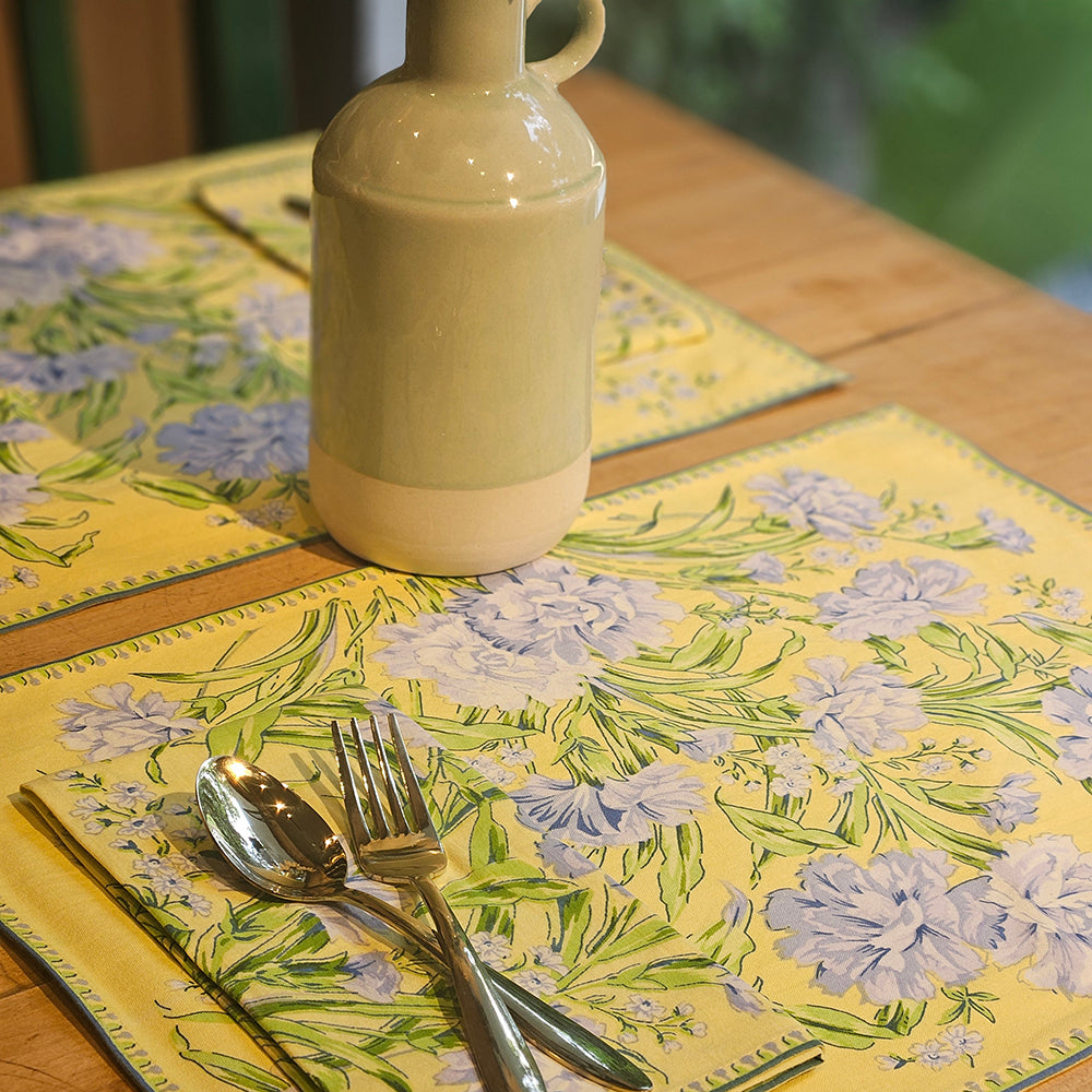 Table Placemats 14X19 inch (Set of 6) - Sacha Yellow