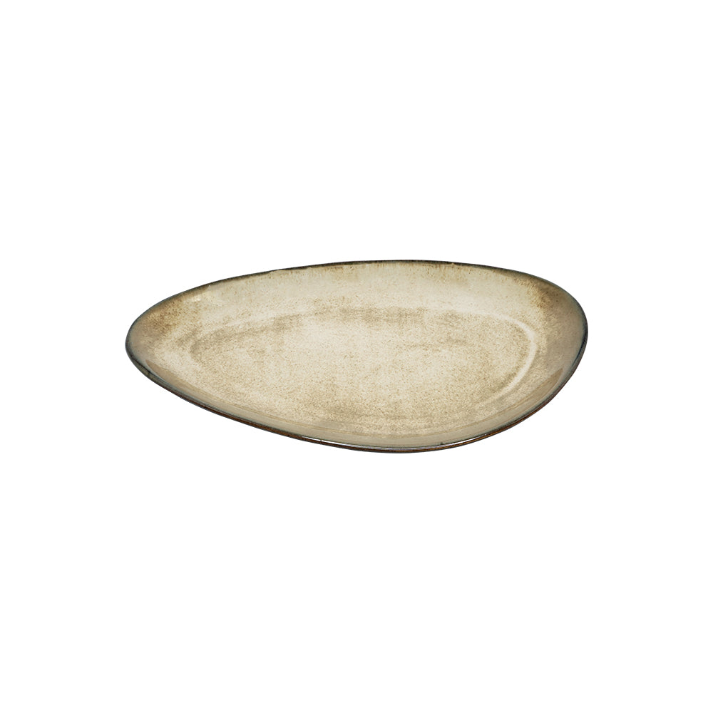 Traingle Platter Small, Moon White - Warp
