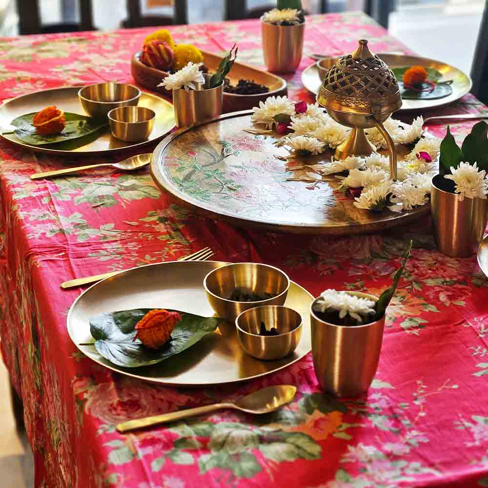 UMA Kansa Dinner Set - Handcrafted Pure Bronze Dinnerware