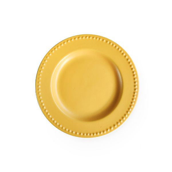 Yellow Marigold sunflower‑design ceramic quarter plates (set of 4) – cheerful side plates ideal for snacks & desserts