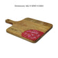 Yellow Marigold Cheese Board w/ Handle Alpenrose – elegant hand-painted mango-wood serving tray designed for home serving and décor