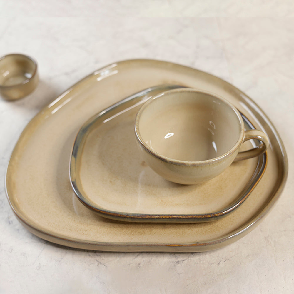 Barista Cup N Saucer 220 ML - Warp (Set of 4)