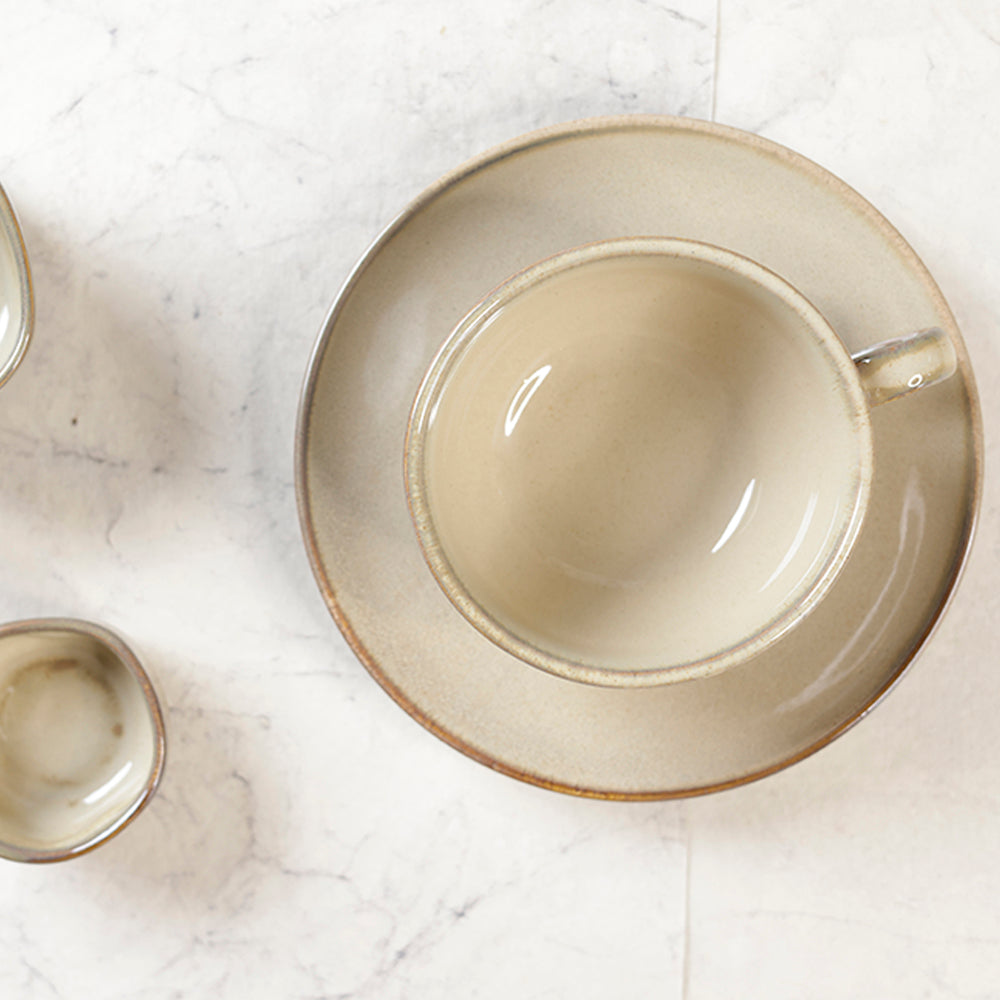 Barista Cup N Saucer 220 ML - Warp (Set of 4)