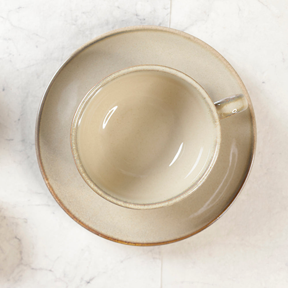 Barista Cup N Saucer 220 ML - Warp (Set of 4)