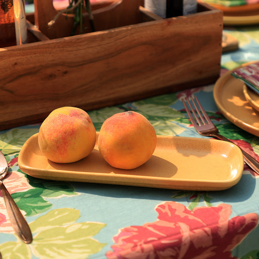 Dash Tray/ Platter – Sand Yellow | Desert Sky Collection | Handcrafted