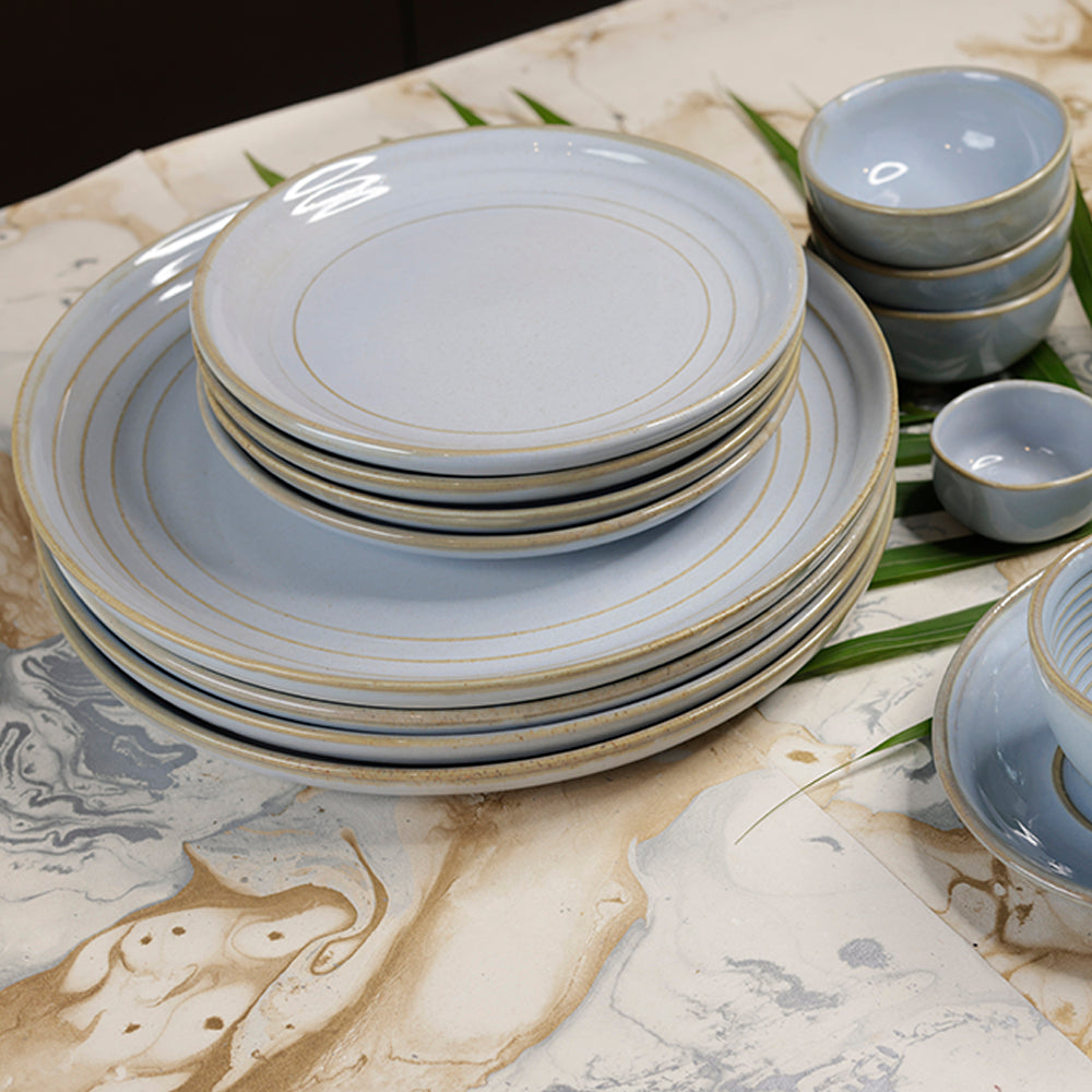 Dinner Plate 10.5 inch - Powder Blue - Vintage Paris