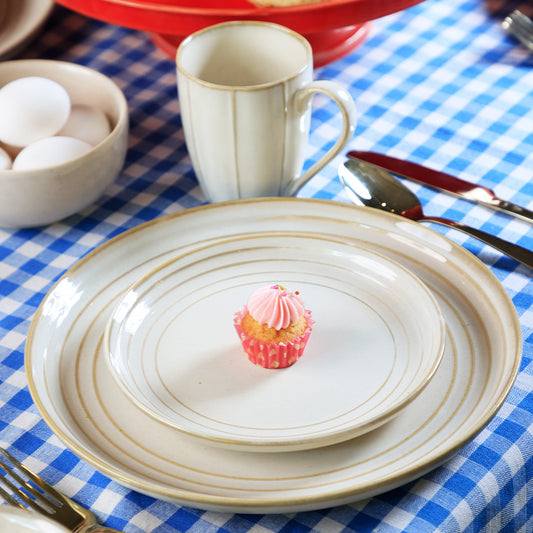Dinner Plate 10.5 inch - Cotton White - Vintage Paris
