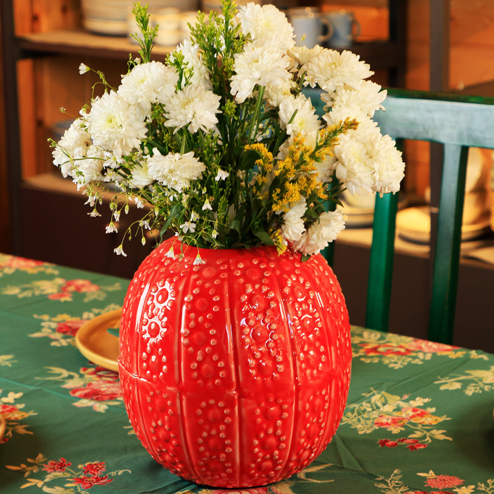 Dotted Vase - Enamel on Metal Vase