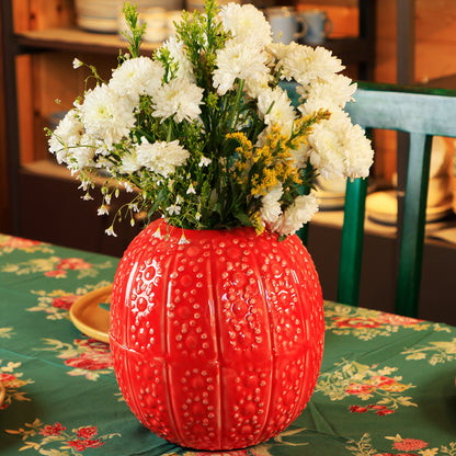 Dotted Vase - Enamel on Metal Vase