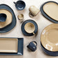Pasta Plate 10.5 inch Night Blue- Warp (Set of 4)