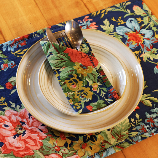Placemats (Set of 6) - Eternal Rose Navy