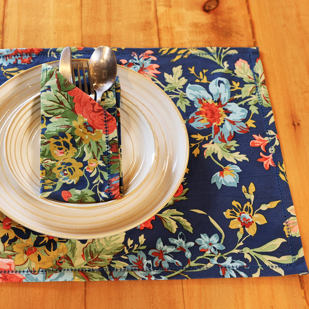 Placemats (Set of 6) - Eternal Rose Navy