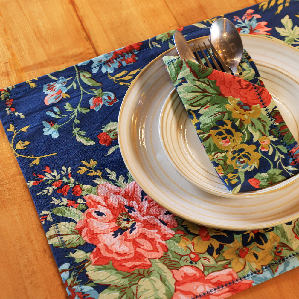 Placemats (Set of 6) - Eternal Rose Navy