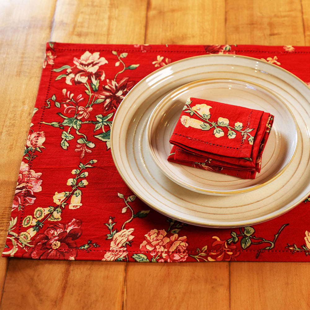 Placemats (Set of 6) - Milene Red