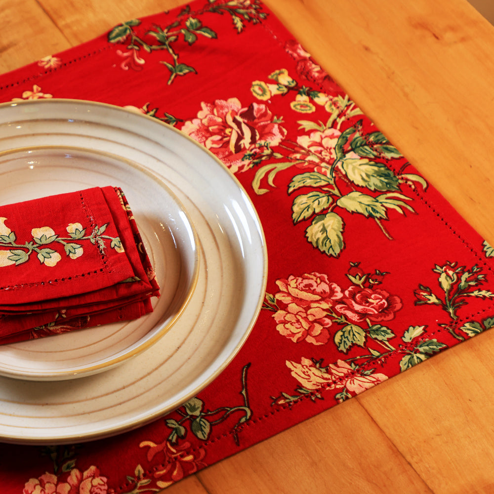 Placemats (Set of 6) - Milene Red