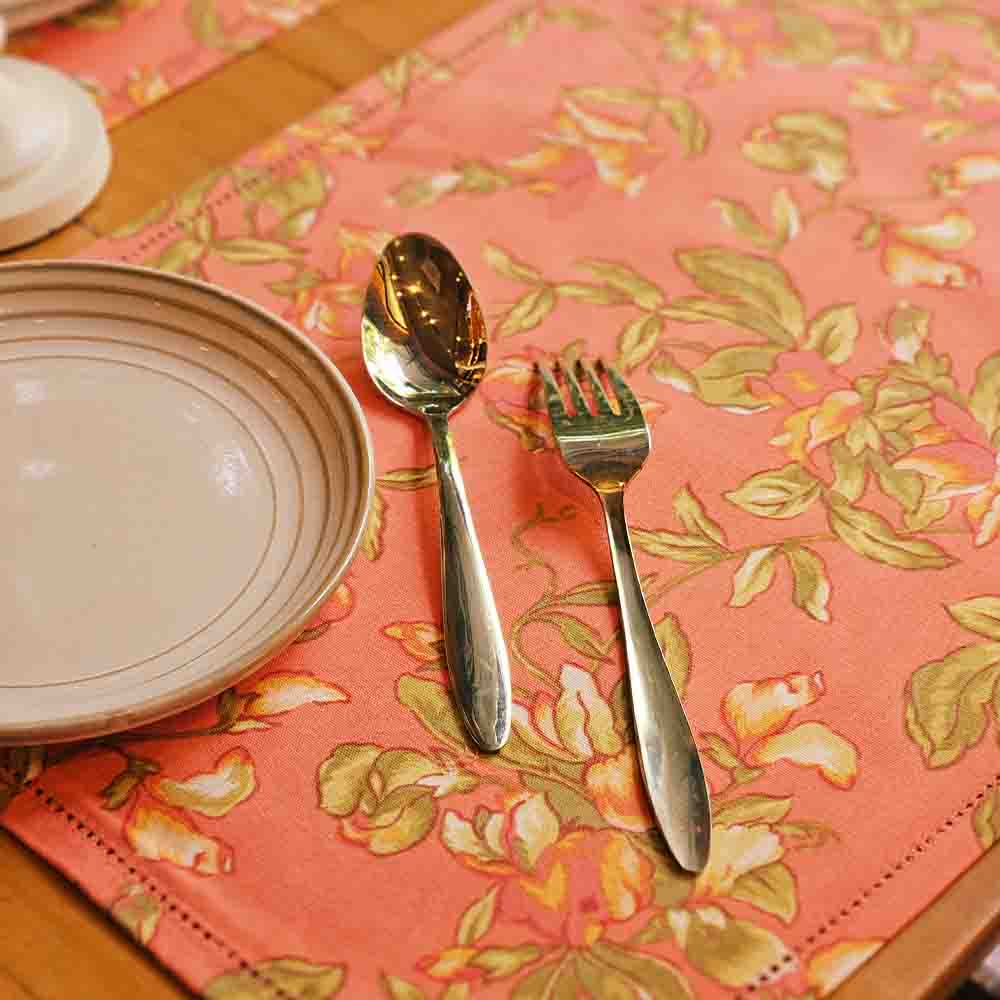 Sweet Pea - Coral - Placemats – Set of 6