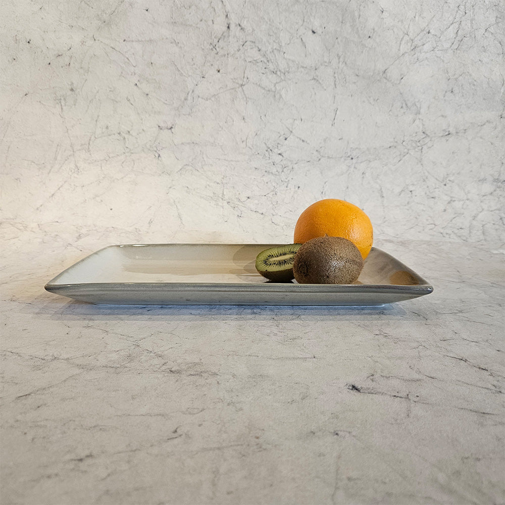 Rectangular Platter Large, Moon White - Warp