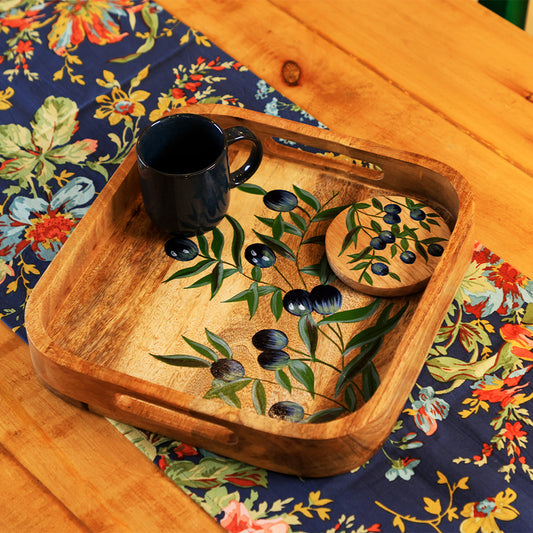 Table Runner - Eternal Rose Navy