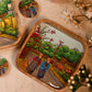 Square Tray - Echoes of Dehradun - Rajpur Dreams