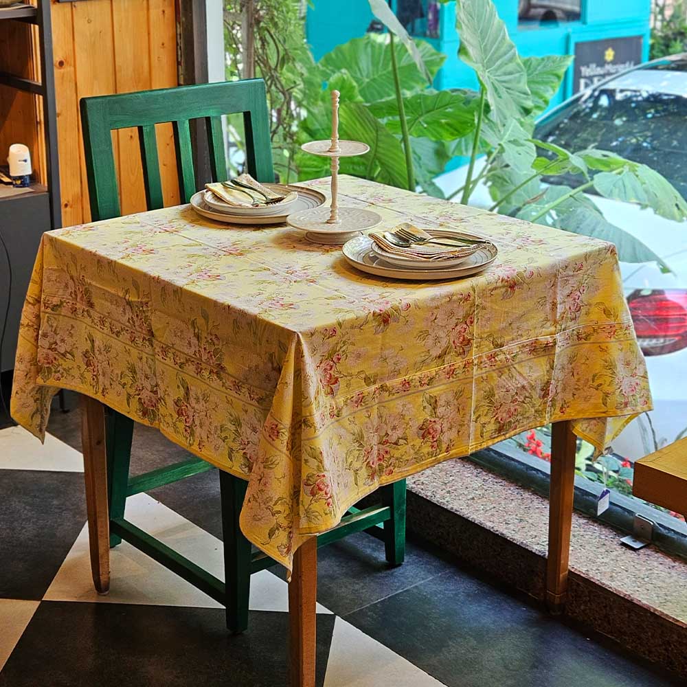 Apple Blossom - Yellow - Table Cover