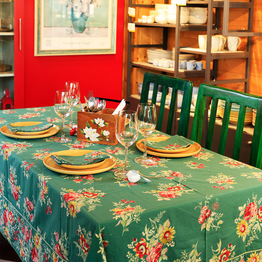 Table Cover - Russian Chintz Green