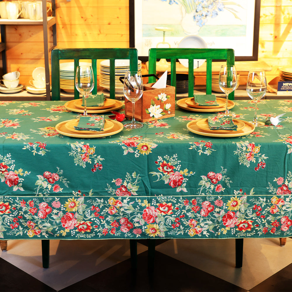 Table Cover - Russian Chintz Green
