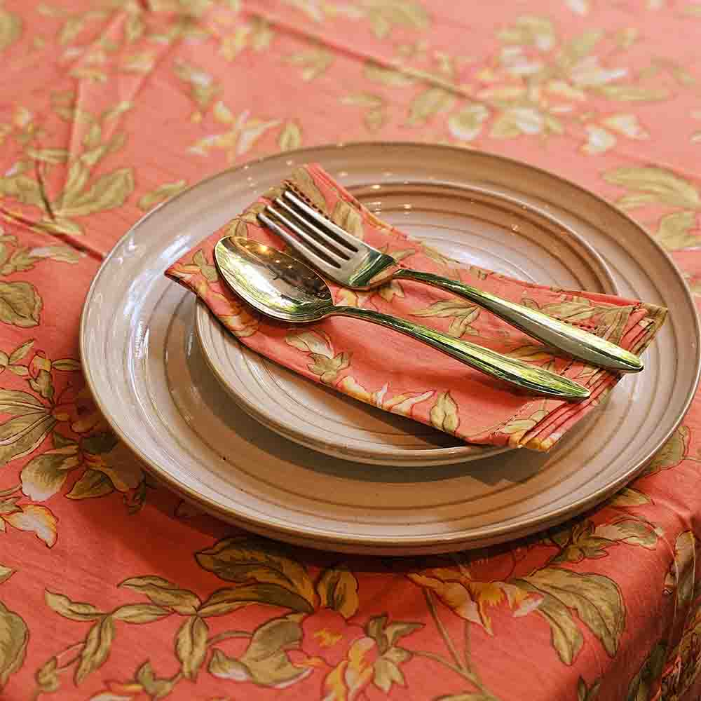 Sweet Pea - Coral - Table Napkins – Set of 6