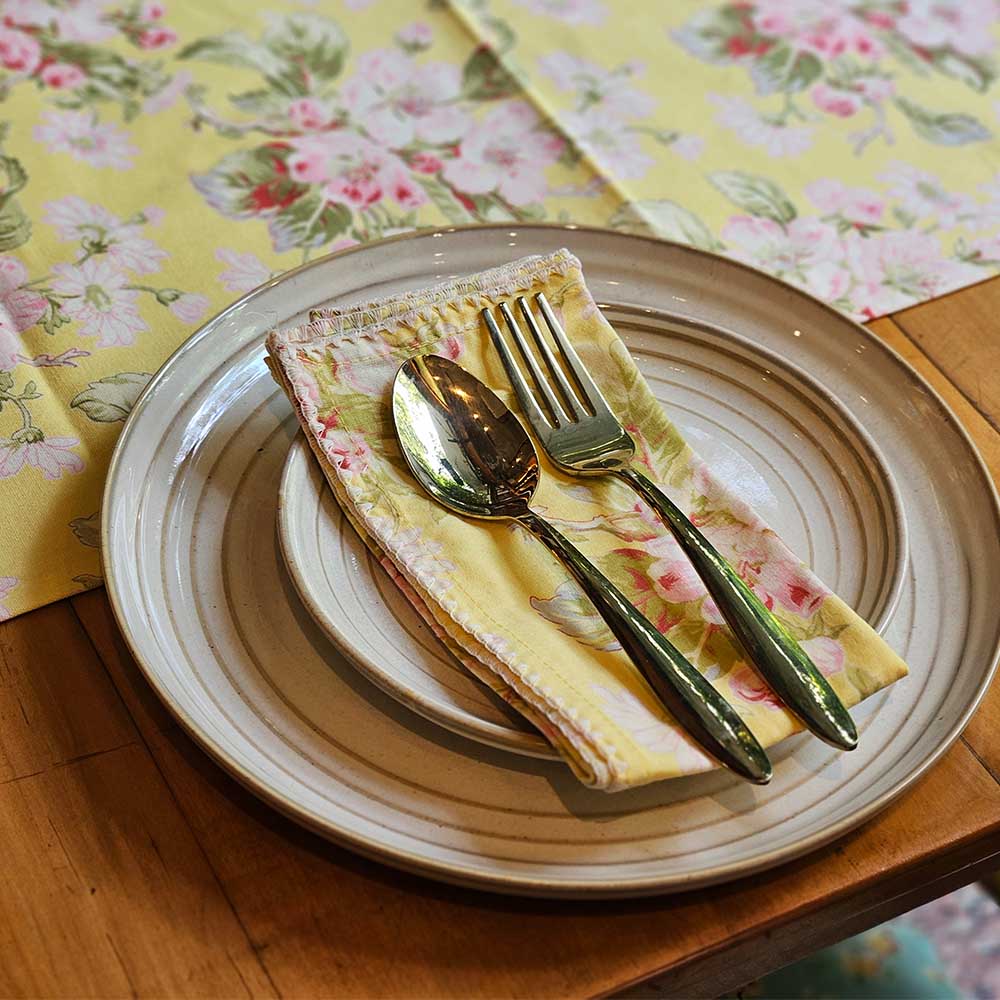 Apple Blossom - Yellow - Napkins – Set of 6