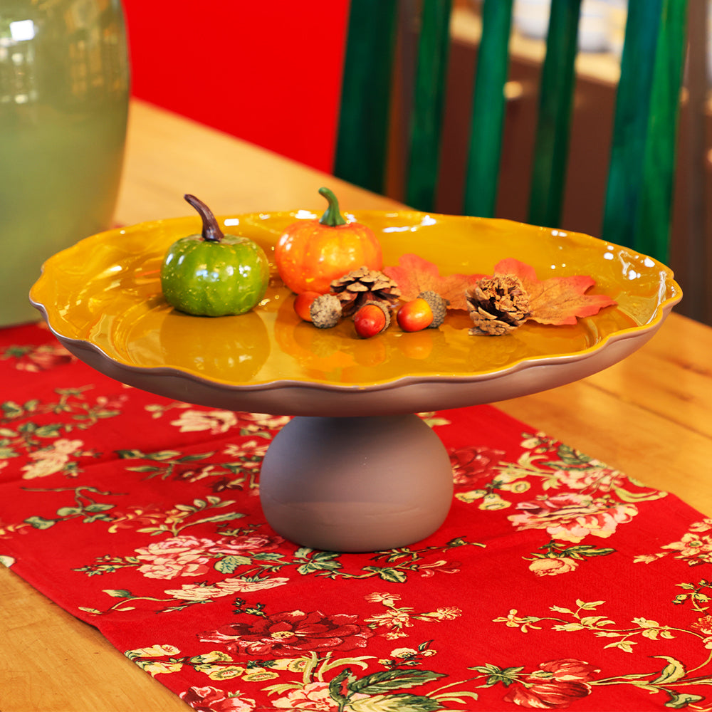 Floral Bloom Metal Cake Stand