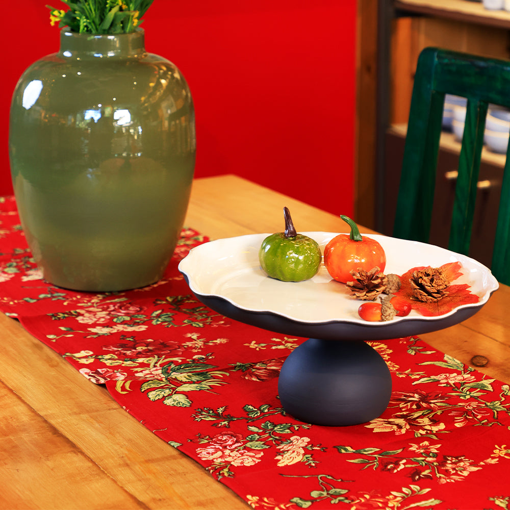 Floral Bloom Metal Cake Stand