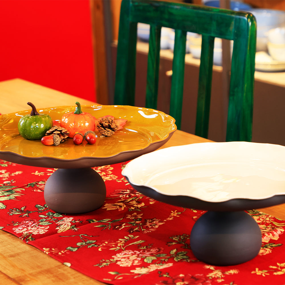 Floral Bloom Metal Cake Stand